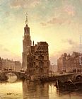 Amsterdam Paintings - Amsterdam by Cornelis Christiaan Dommelshuizen